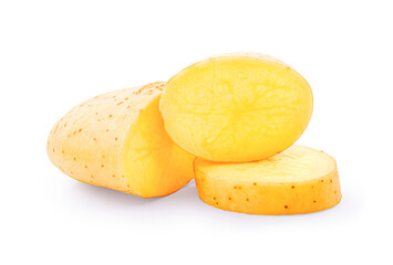 Potato isolated on white backgroun