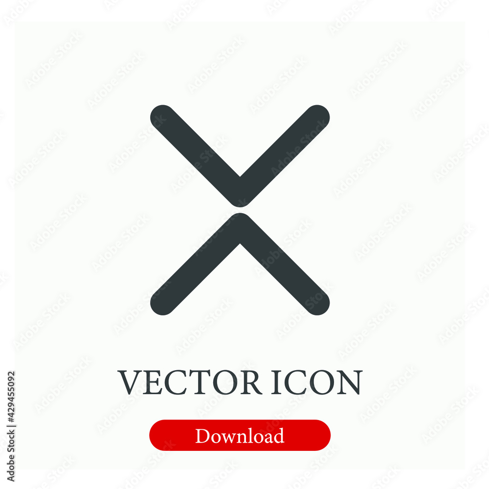 Poster check mark vector icon. editable stroke. linear style sign for use on web design and mobile apps, lo