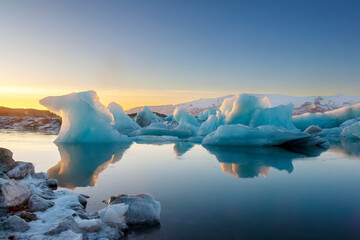 The Glacier Lagoon Jökulsarlon in Iceland, Europe