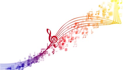 sfondo, note, note musicali, pentagramma, musica
