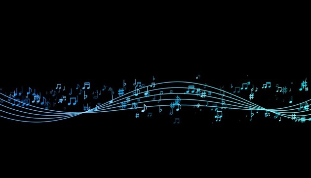 sfondo, note, note musicali, pentagramma, musica
