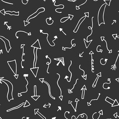 Vector illustration of geometric arrows seamless pattern. Cute arrows for fabric, wrapping paper, baby clothes