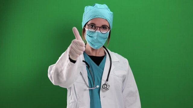 Portrait of a female doctor - studio photography