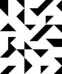 Vector geometric pattern with triangles. Modern stylish abstract background. - obrazy, fototapety, plakaty