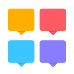 Speech stickers, promotional price tag, bullet. Bubbles speech