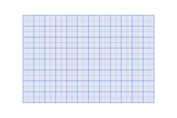 Millimeter graph paper grid. Abstract squared background. Geometric pattern for school, technical engineering line scale measurement. Lined blank for education isolated on transparent background