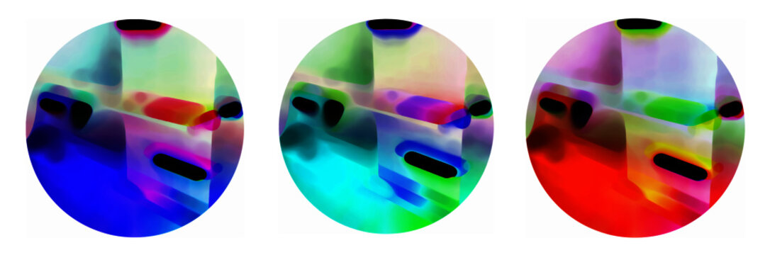 Hintergrund Farbfl&auml;che Move 02, rund