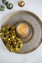 Matcha Macadamia Nut Cookies