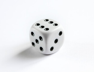 Clean dice isolated on white background