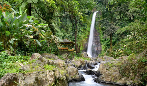 Gitgit waterfall in Singaraja regency of Bali