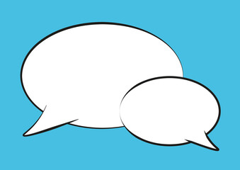 Zwei Sprechblasen