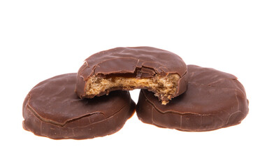 chocolate cookies with caramel
