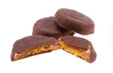 chocolate cookies with caramel