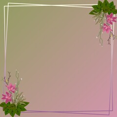 pink frame