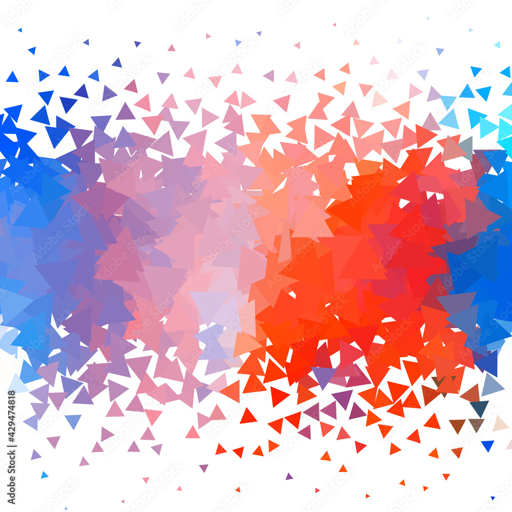 Poster abstract bright image with texture of triangles.
