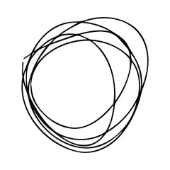 Vector frame for an oval-shaped inscription. Oval of several lines for the inscription. A frame or box for thoughts.