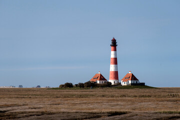 Lighthouse of Westerhever in Germany