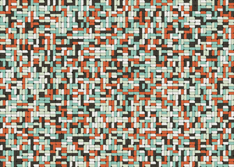 Fototapeta premium Abstract Geometric Pattern generative computational art illustration