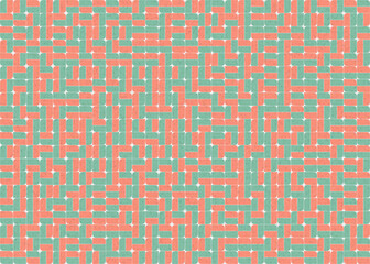 Abstract Geometric Pattern generative computational art illustration