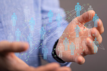 conference team work connection digital concept