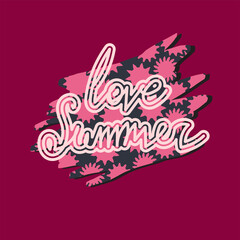 Fototapeta premium Handwritten lettering text 