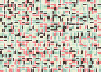 Fototapeta premium Abstract Geometric Pattern generative computational art illustration