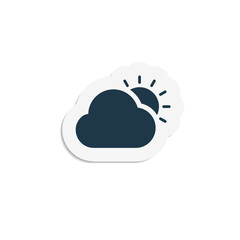 Mostly Cloudy - Sticker