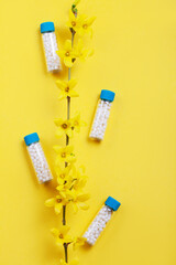 Homeopathy - A homeopathy pills concept with homeopathic medicine.