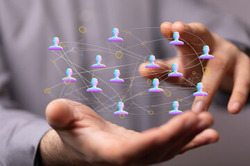 conference team work connection digital concept