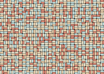 Fototapeta premium Abstract Geometric Pattern generative computational art illustration