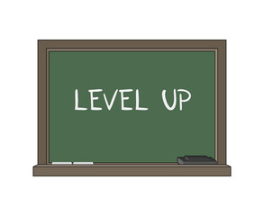 Blackboard and level up message