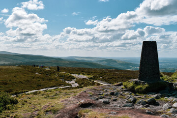 The summit at fairycastle on three rock mountain in the Dublin Mountains