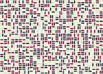 Fototapeta premium Abstract Geometric Pattern generative computational art illustration