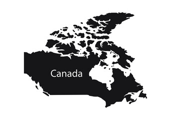 World Canada map illustration. Vector picture. Canada map.