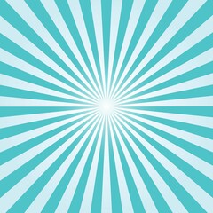 Green Sunburst Pattern Background. Rays. Sunburst background. Vector illustration. Green radial background.	