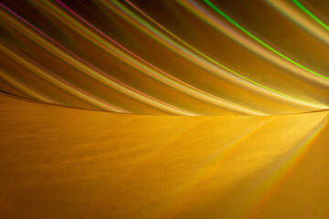 Striped abstract holographic background. Retro futuristic style.