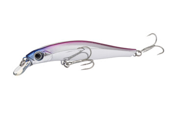 Wobbler with hooks for fishing as bait for fish, which is used for spinning. Fishing tackle for a...