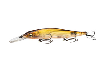 Wobbler with hooks for fishing as bait for fish, which is used for spinning. Fishing tackle for a...