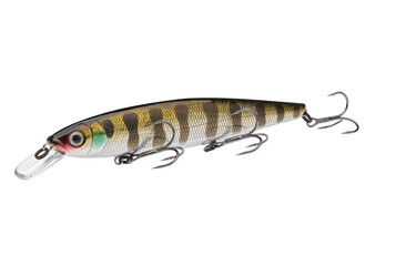 Wobbler with hooks for fishing as bait for fish, which is used for spinning. Fishing tackle for a...