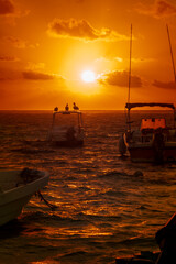 Sunrise in the Mexican Caribbean