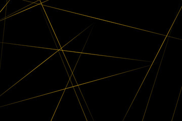 Abstract black with gold lines, triangles background modern design. Vector illustration EPS 10.