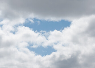 blue sky with clouds