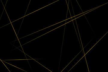 Abstract black with gold lines, triangles background modern design. Vector illustration EPS 10.