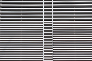black and white striped background - metallic vents