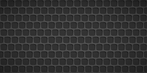 Abstract background with squares holes in gray colors