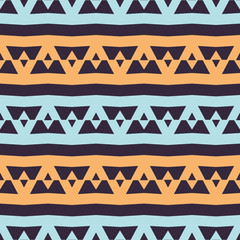 Seamless pattern with ethnical geometric ornament.