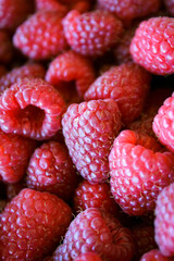 Raspberries. Raspberry background. Ripe raspberries.