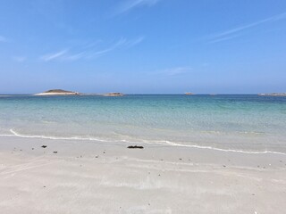 beautiful beach in Brittany. France