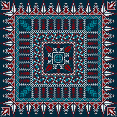 Traditional Palestinian Embroidery Pattern 28
