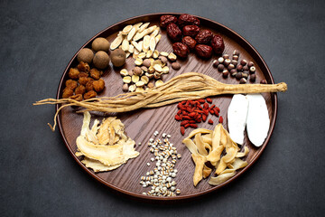 Chinese food nourishing Chinese herbal medicine stew soup